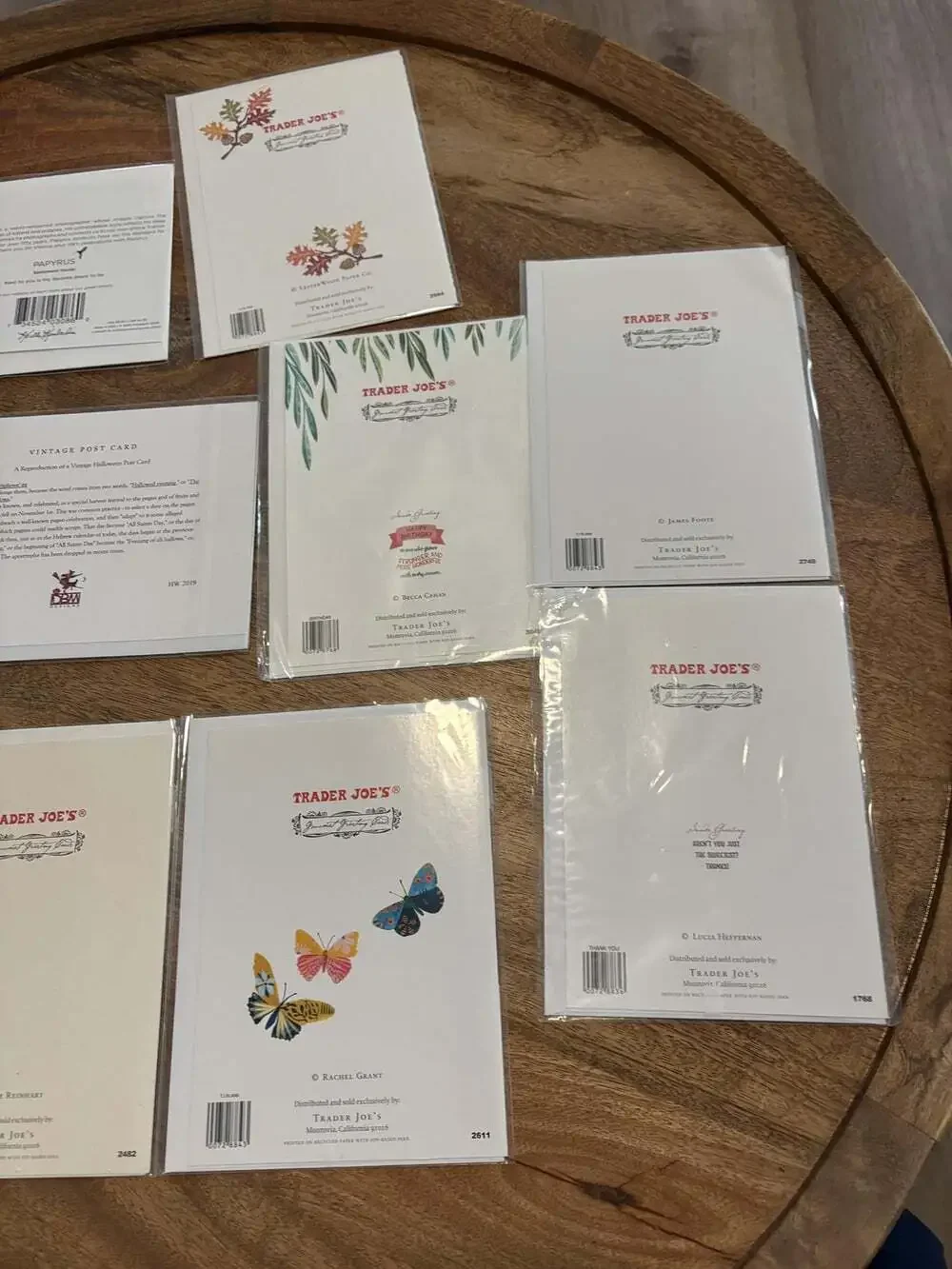 10x Assorted Greeting Cards Animal Trader Joe's Papyrus Multicolor New